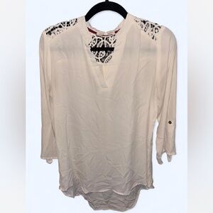 Rewind Cream Crochet Women's Top